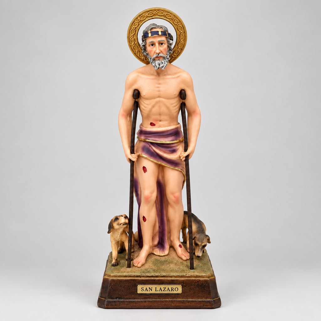 ESTATUILLA DE SAN LÁZARO 10.5"