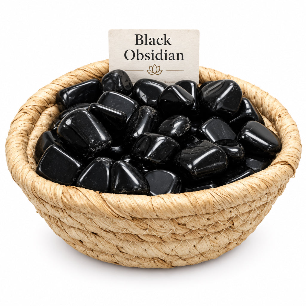 PIEDRA DE OBSIDIANA NEGRA