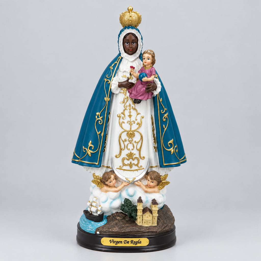 ESTATUILLA DE VIRGEN DE REGLA 10"