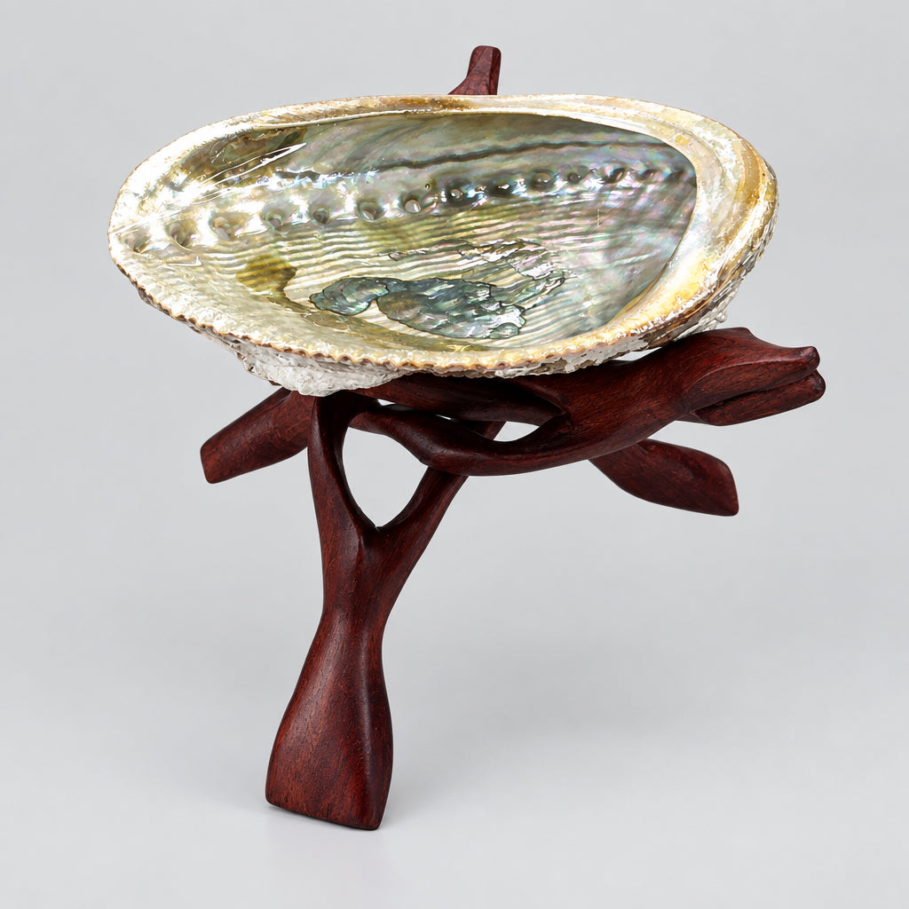 SOPORTE DE MADERA PARA CONCHA