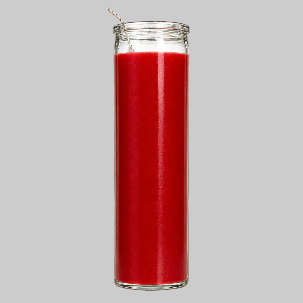 VELAS DE CRISTAL ROJAS