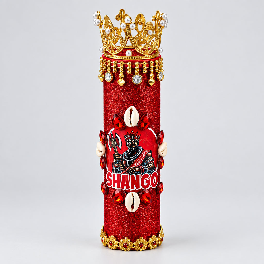 VELAS DE CHANGÓ DECORADAS