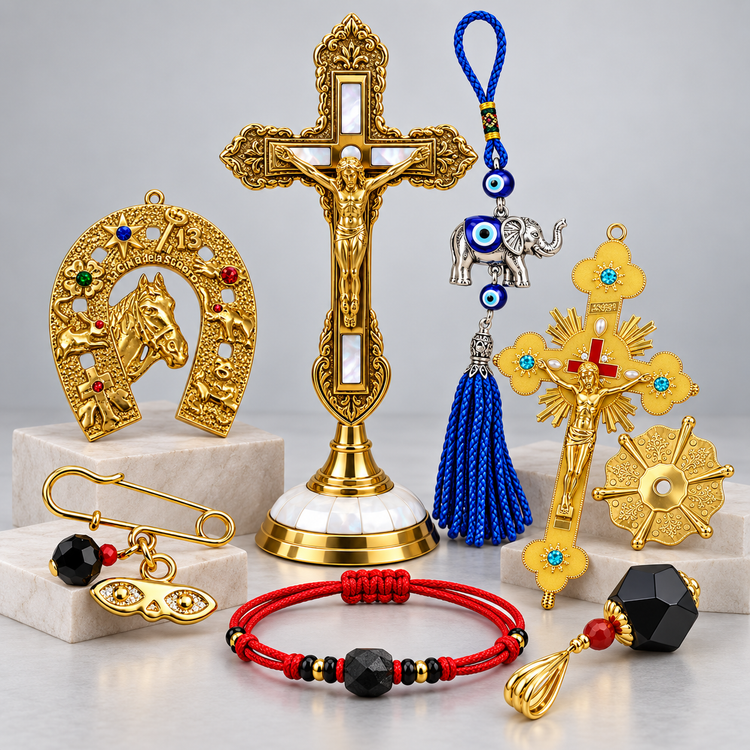 CRUCIFIJOS Y AMULETOS