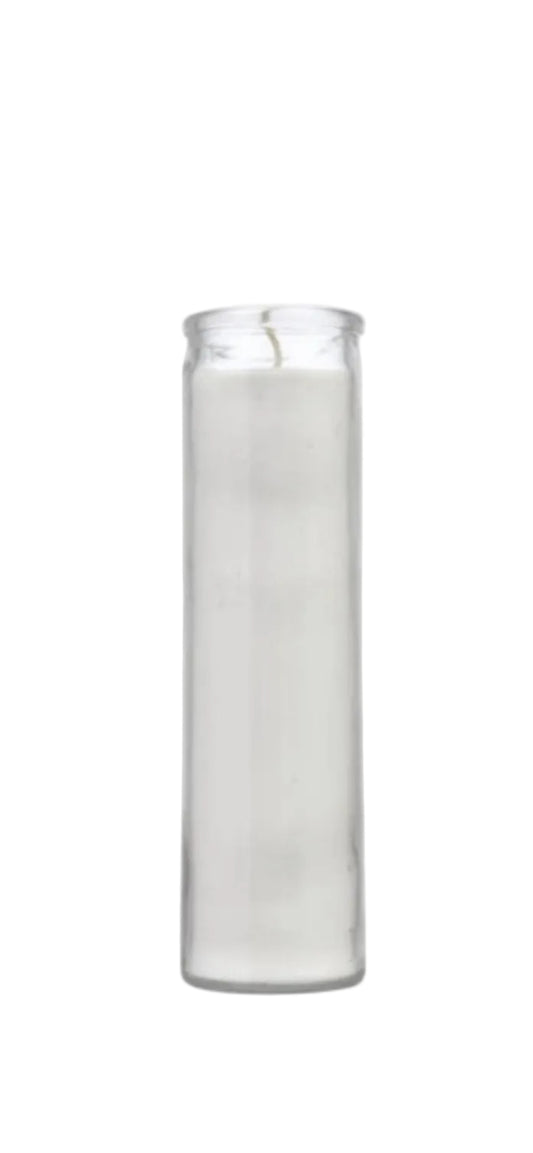 VELA BLANCA DE CRISTAL