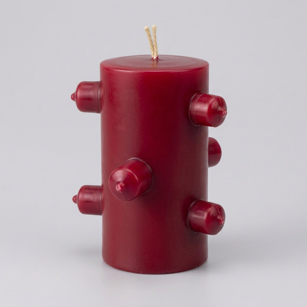 VELA 7 MECHAS ROJA