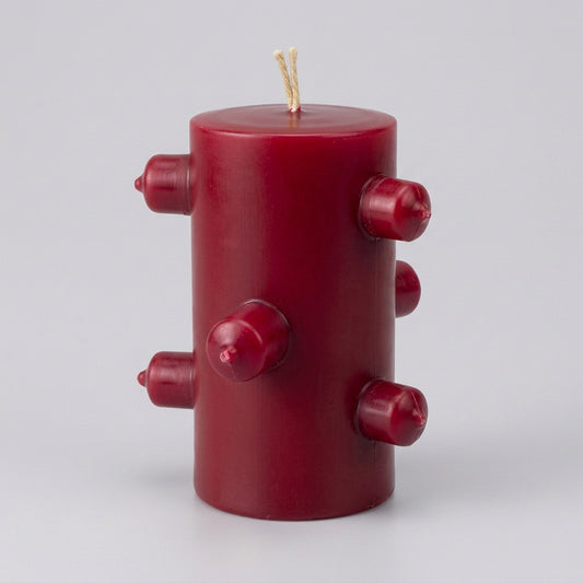 VELA 7 MECHAS ROJA
