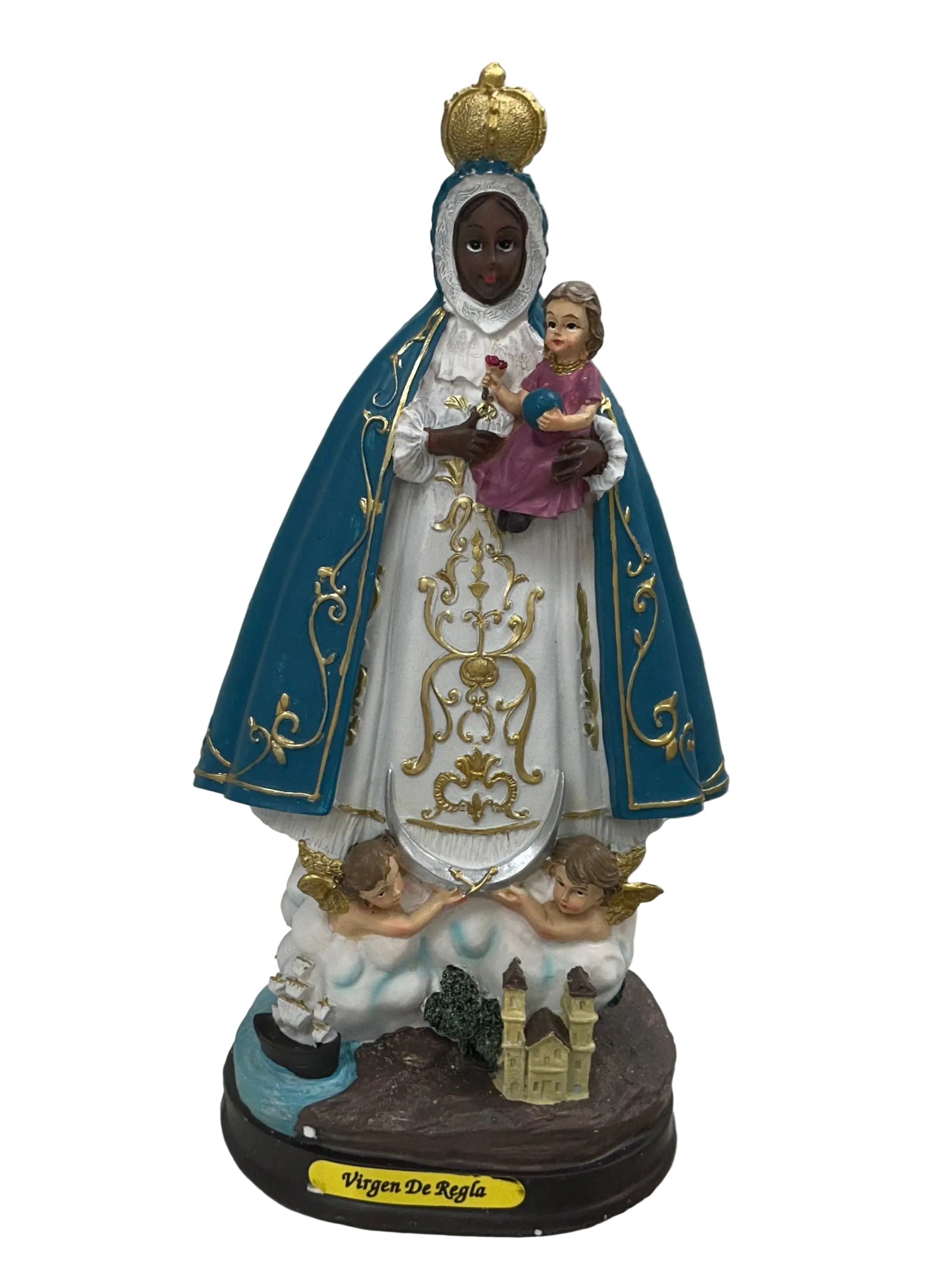 ESTATUILLA DE VIRGEN DE REGLA 7"