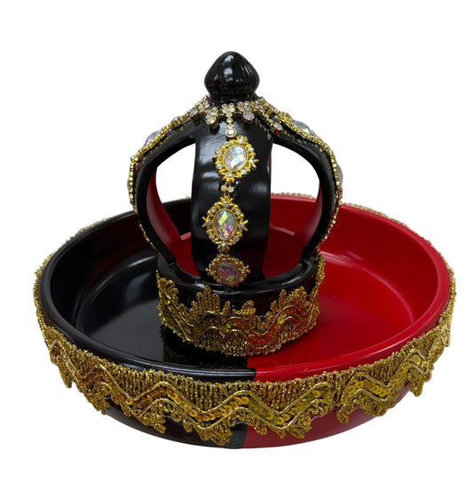FREIDERA DE ELEGGUA CON CORONA