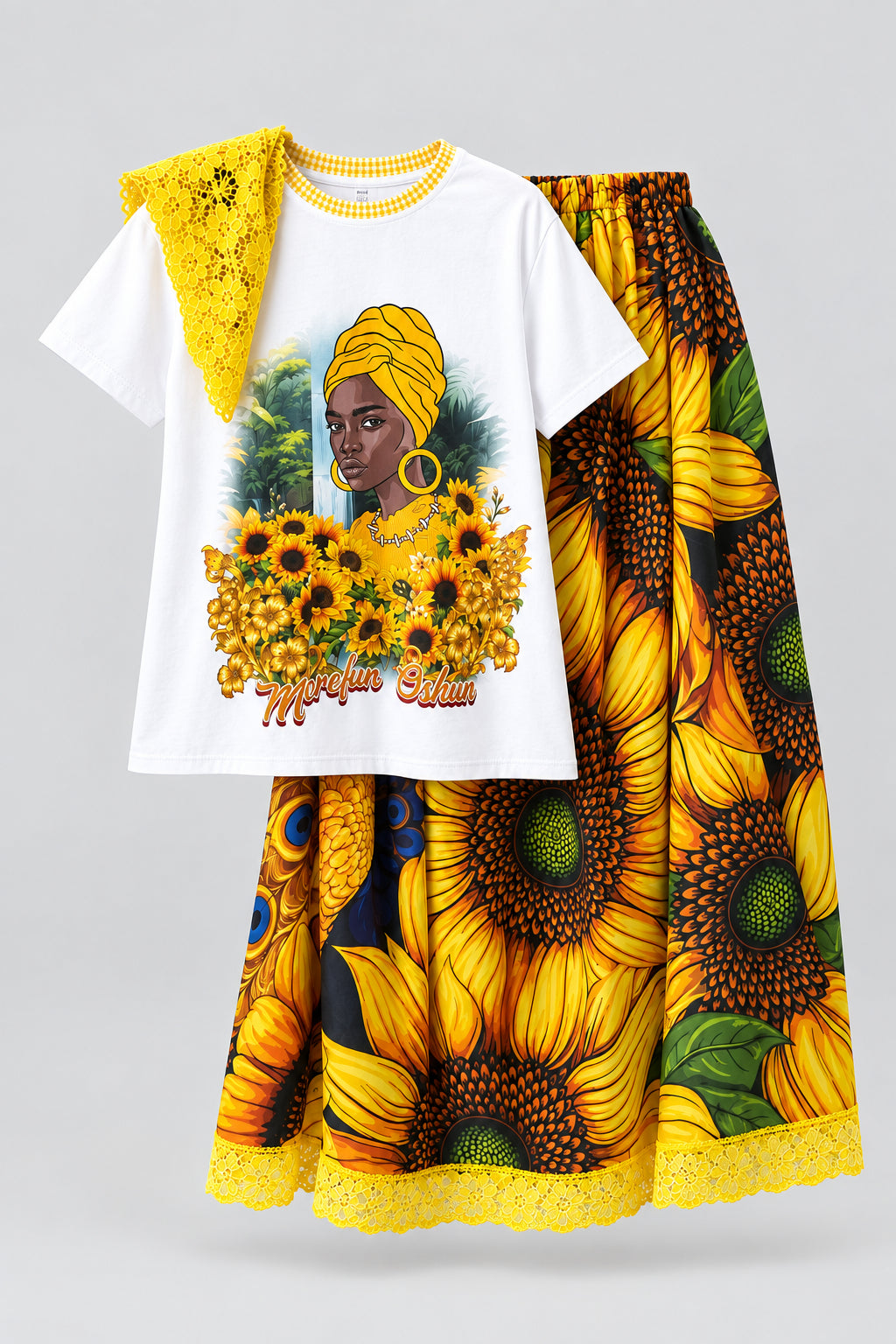 FALDA Y SUÉTER DE OSHUN