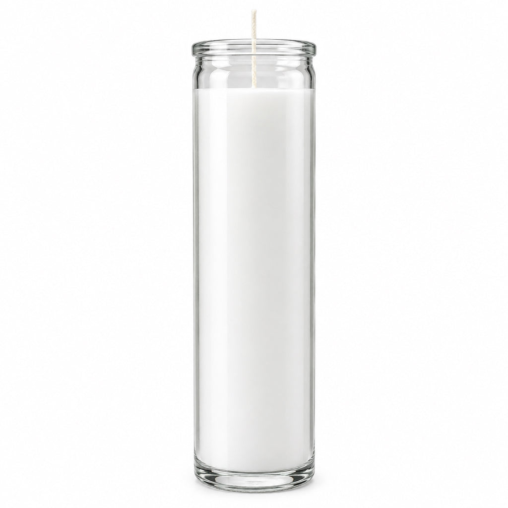 VELAS DE CRISTAL BLANCA