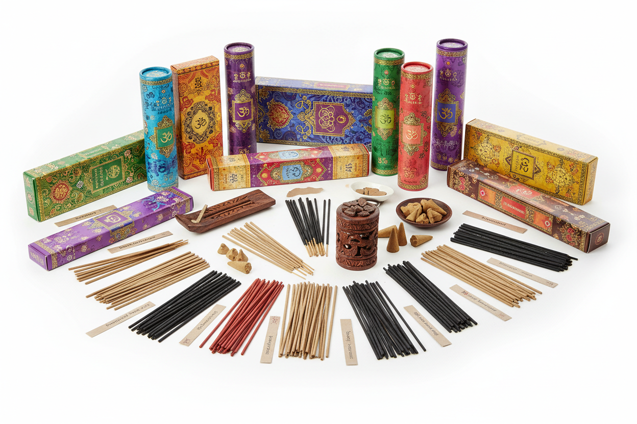 VARIOS INCIENSO ,CAJAS DE INCIENSO CON FONDO CLARO